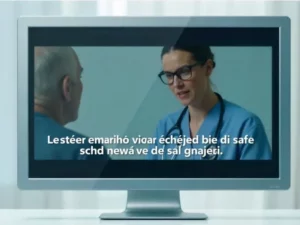 Vidéo médicale avec des sous-titres